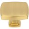 Jeffrey Alexander 1-3/4" Overall Length Brushed Gold Square Renzo Cabinet Knob 141L-BG - alternate 8